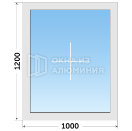 Алюминиевое глухое окно AL-539